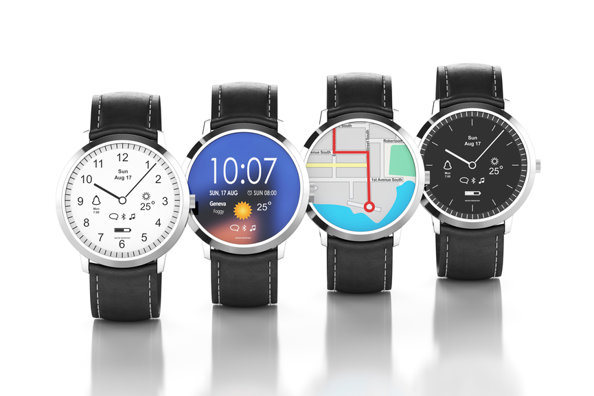 Smart watches with different interfaces